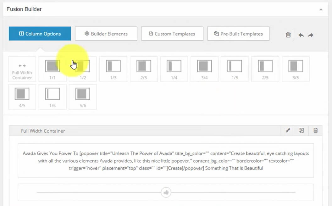 Fusion oldalépítő Avada-ban