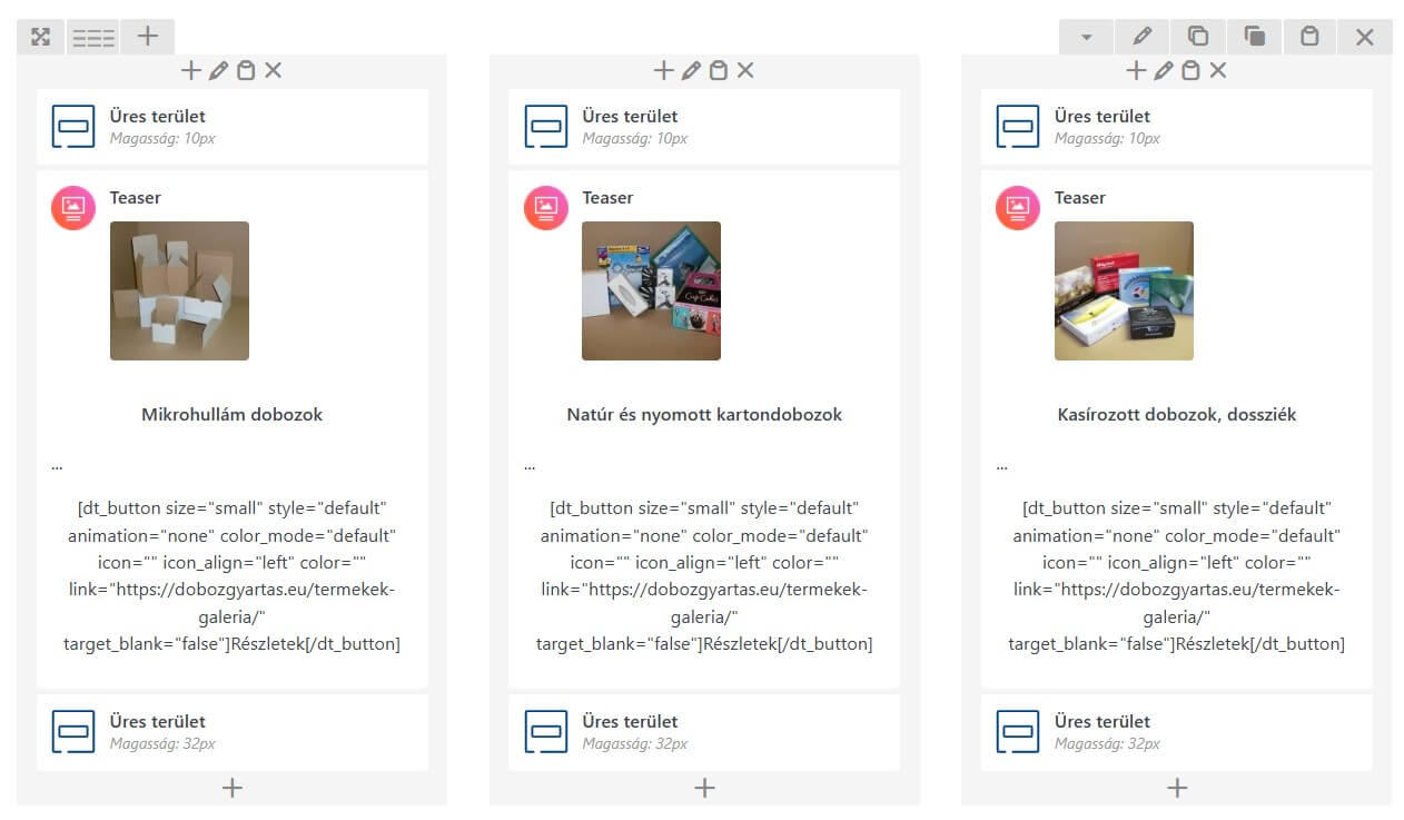 WPBakery oldalépítő